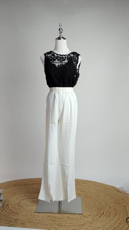 Pantalón Blanco Recto Elegante / ANE1001-64