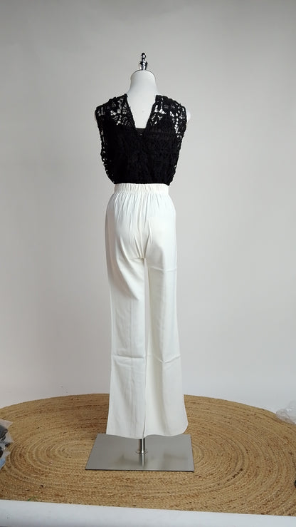 Pantalón Blanco Recto Elegante / ANE1001-64