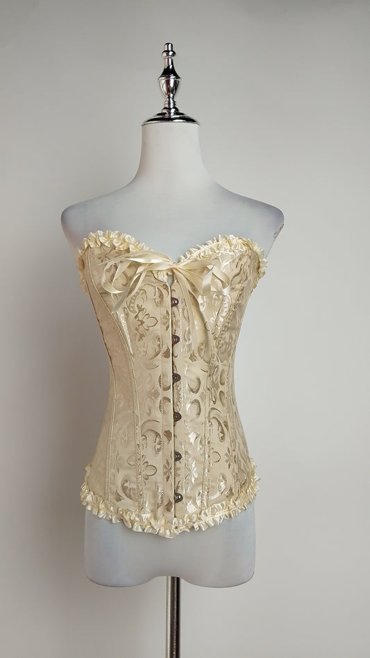Corset con Escote + Falda negra encaje /OUTEV79
