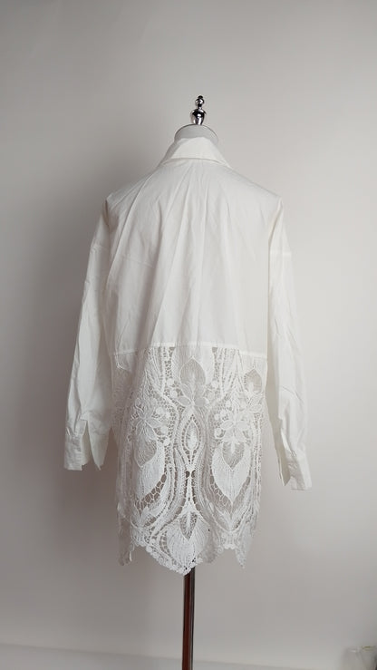 Blusa larga blanca / SH53