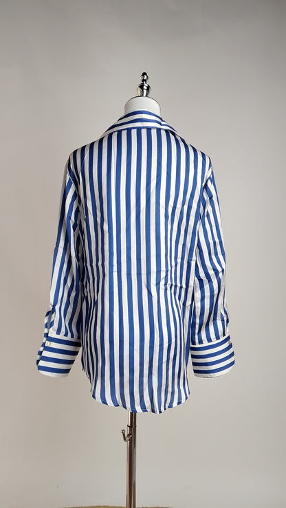 Blusa de Rayas con Cuello en V / ANB26072