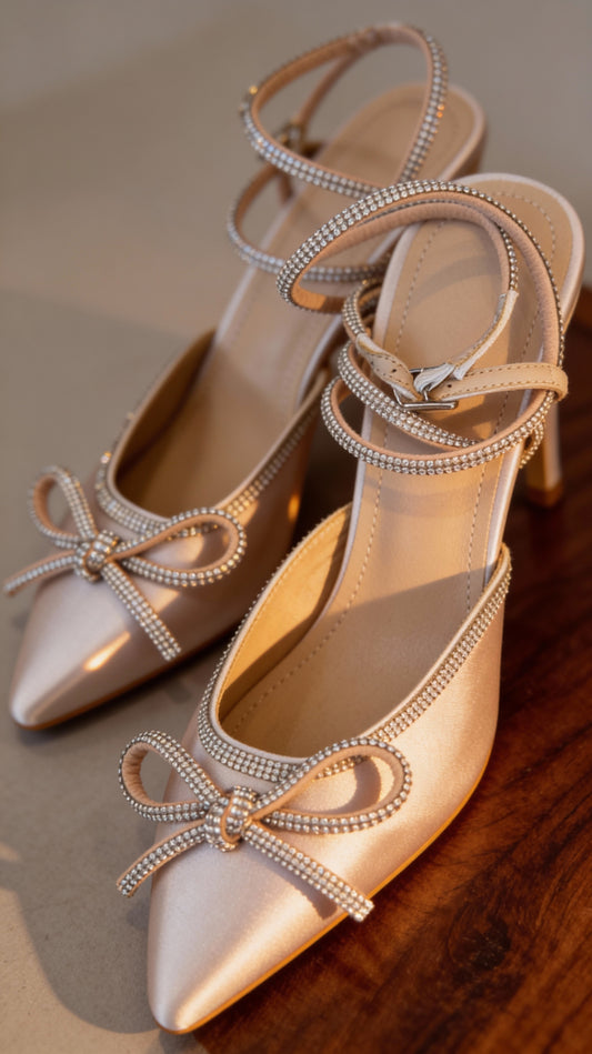Zapatos Nude Chic con Lazo ZZ260103