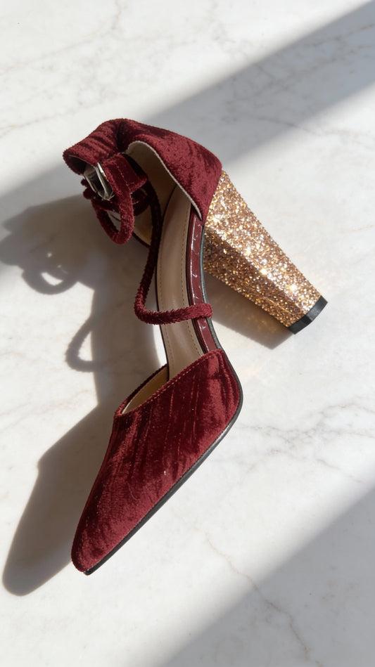 Zapatos Tacón Texturado ZZ260106