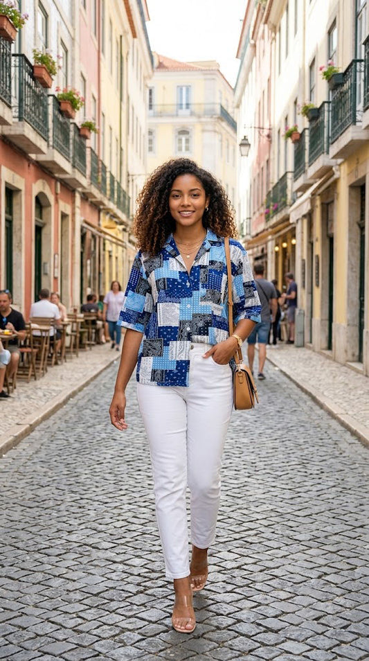 Camisa Oversize Estampada / ANB26057
