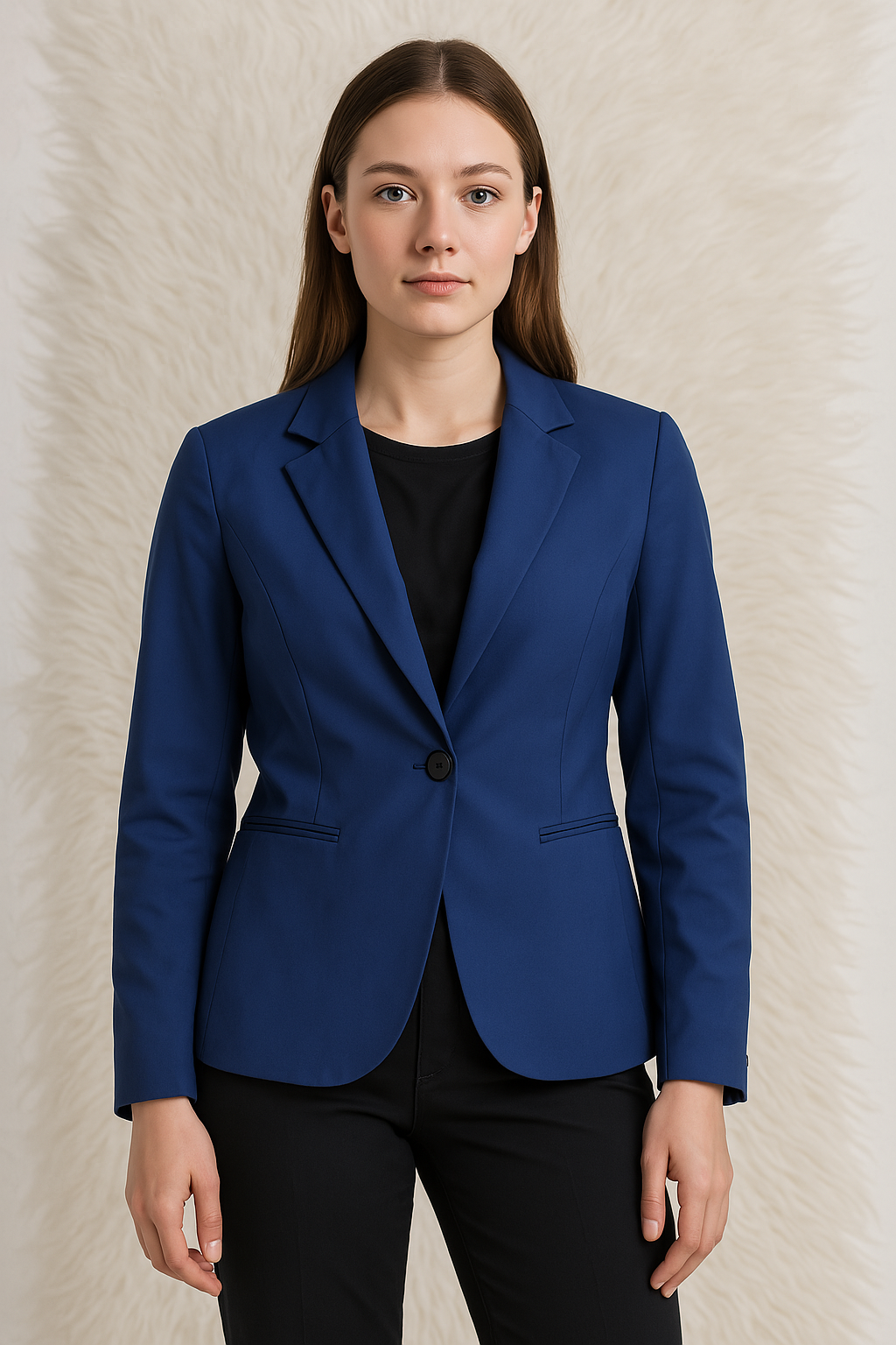 Blazer azul clásico entallado / P58 image 1