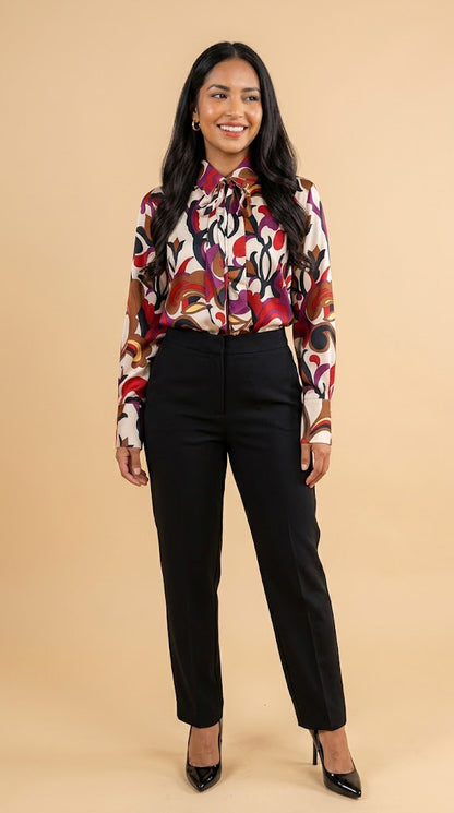 Blusa Estampada con Lazada / ANB26084