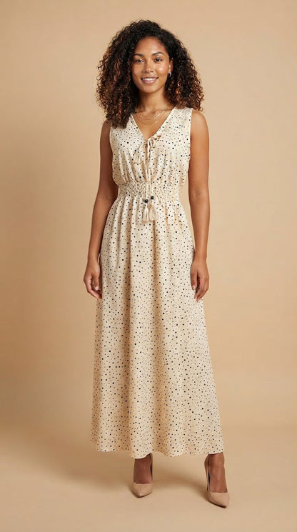 Vestido Blanco Estampado / SH115
