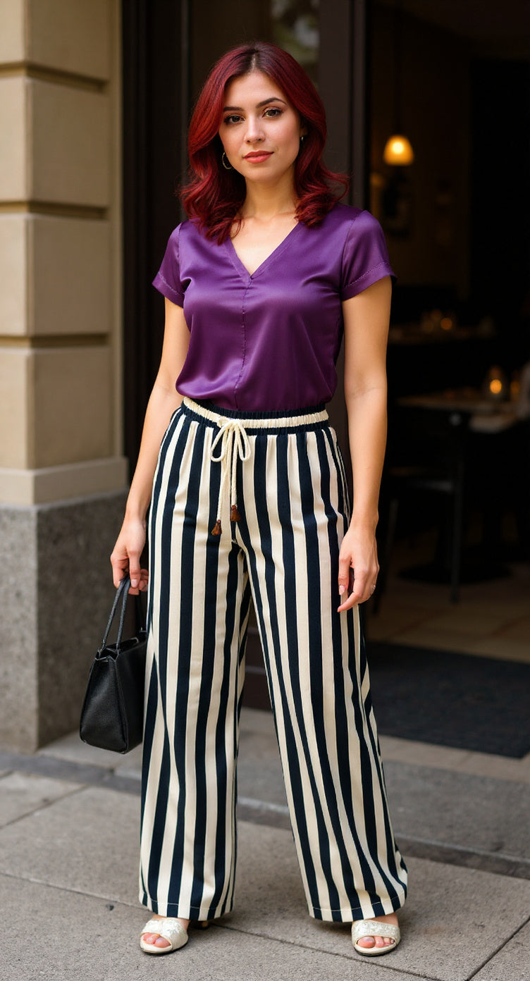 Pantalón rayado / P54 image 0