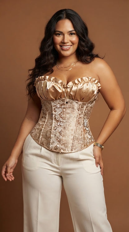Corset Champagne Satin / CB01