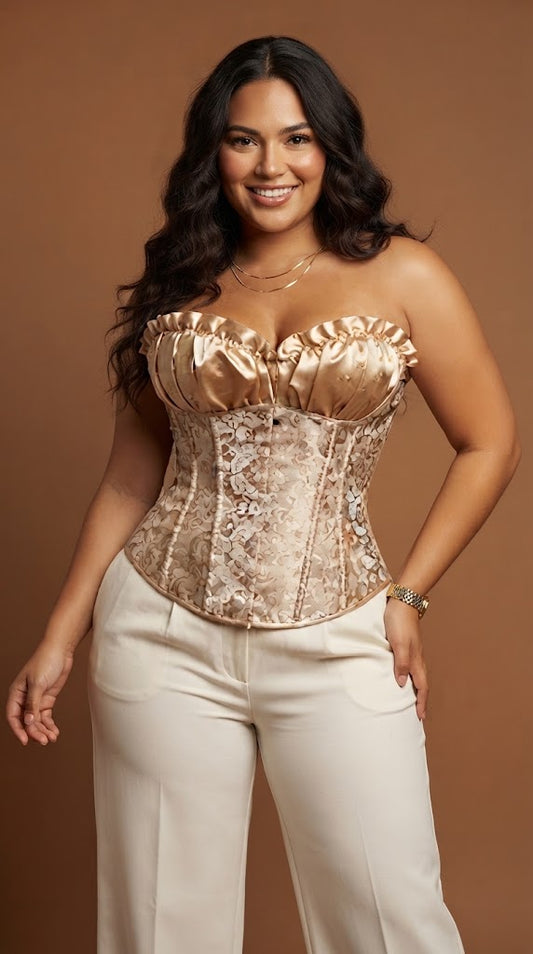 Corset Champagne Satin / CB01