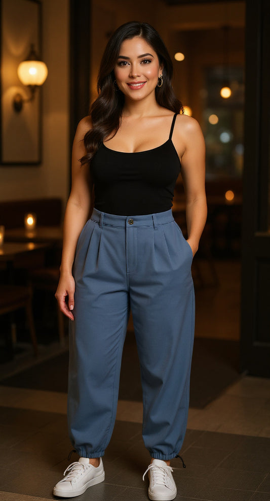 Pantalón celeste básico / P197 image 0