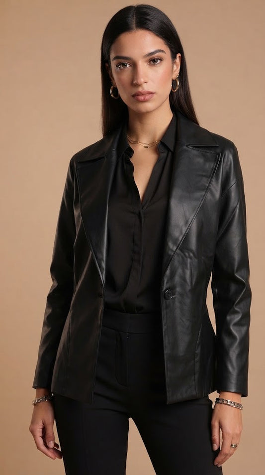 Blazer Negro Elegante Noche / ANBL2624