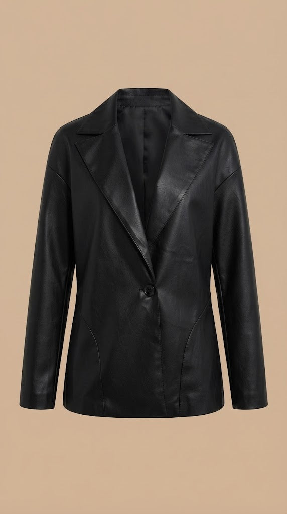 Blazer Negro Elegante Noche / ANBL2624