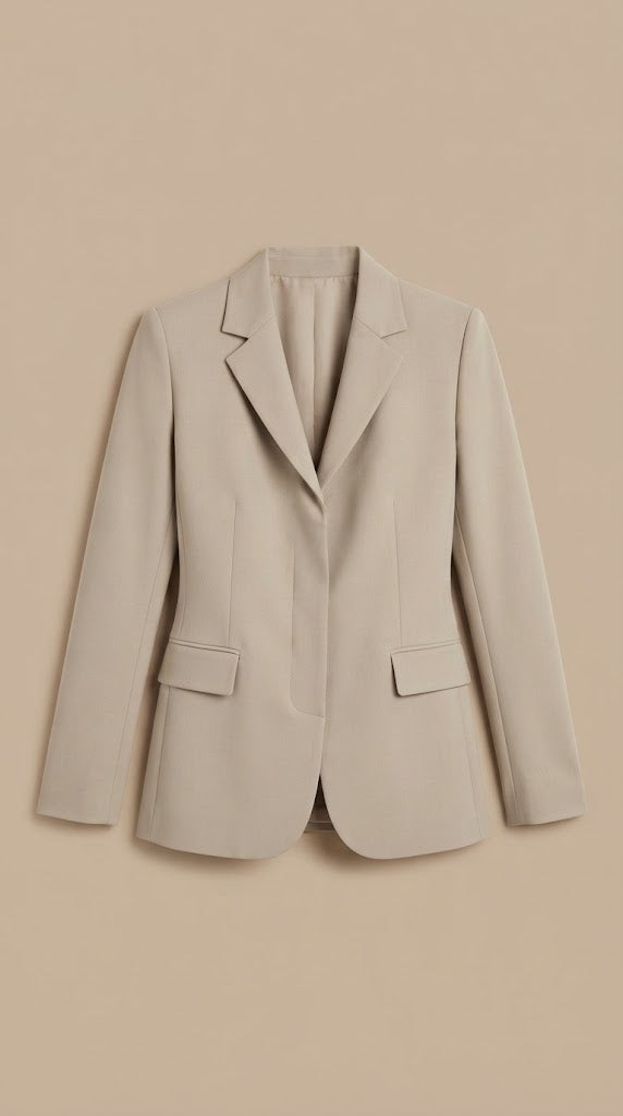 Blazer Gris Claro Elegante / ANBL2653