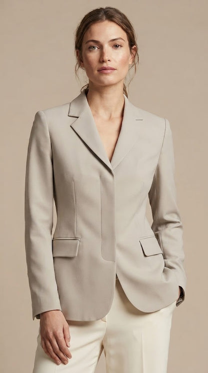 Blazer Gris Claro Elegante / ANBL2653
