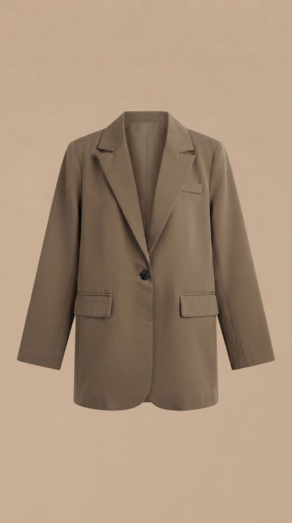 Blazer Café Casual Elegante / ANBL2647