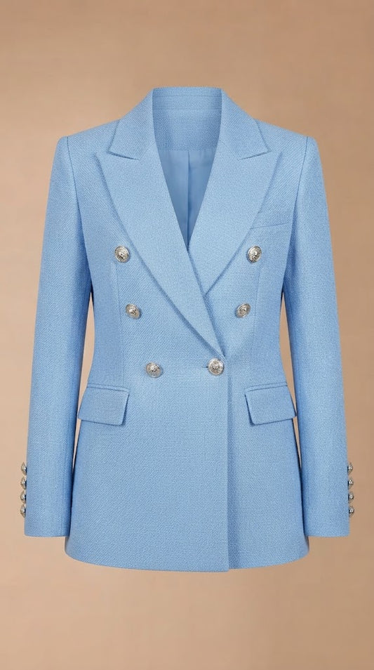 Blazer Sastre Azul Pastel / ANBL2681