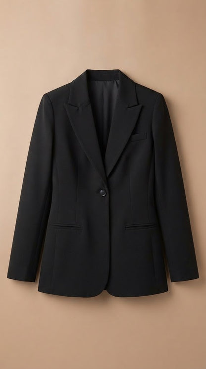 Blazer Negro Formal Clásico / ANBL2658