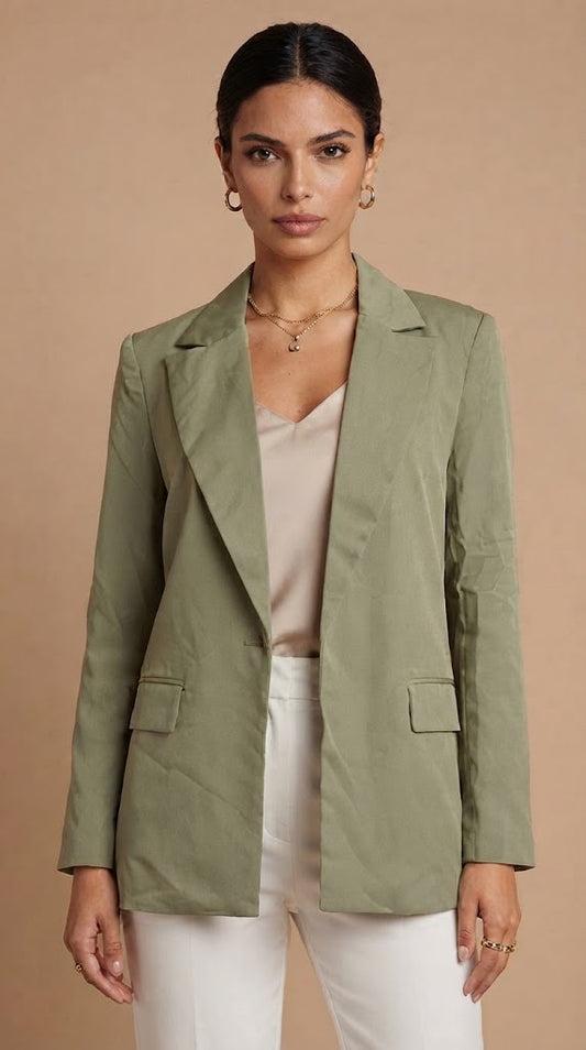 Blazer Verde Oliva Elegante / ANBL2655