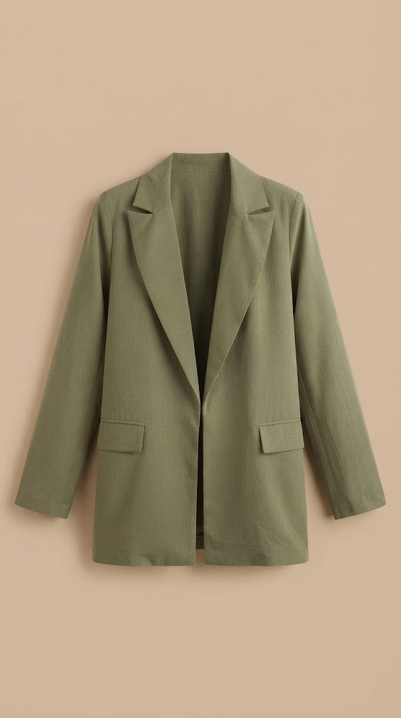 Blazer Verde Oliva Elegante / ANBL2655