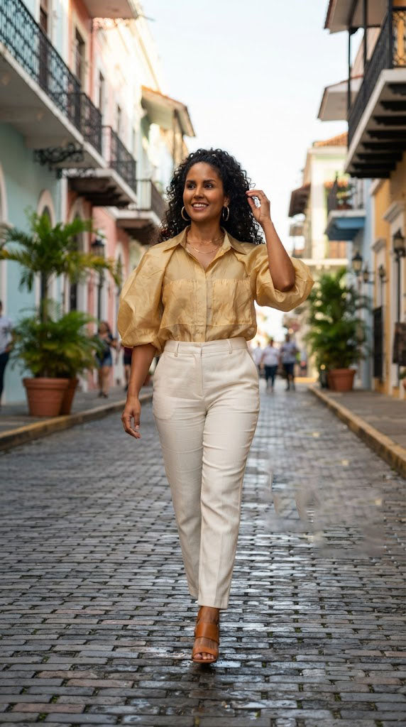Camisa Dorado Cálido / ANB26091