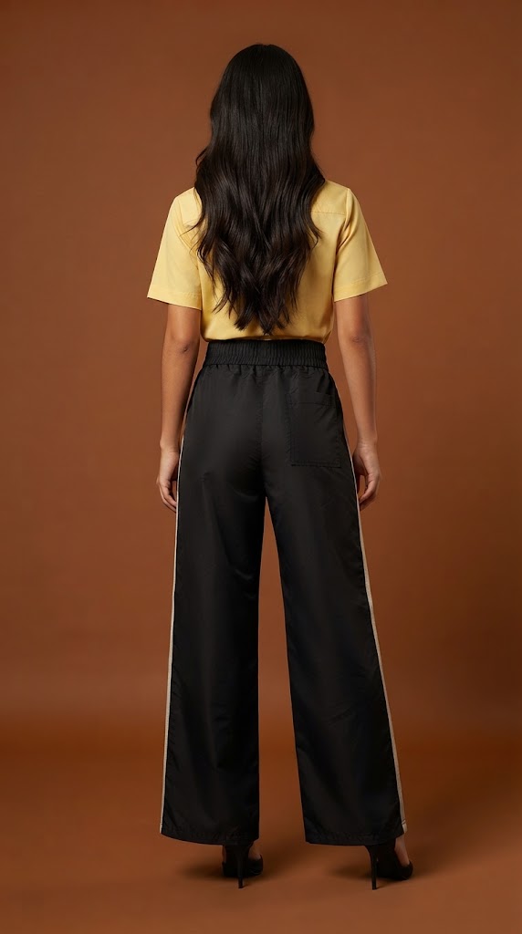 Pantalón negro tiro alto / ANE1001-32