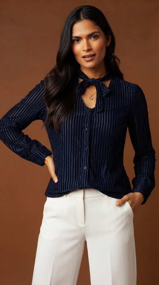 Blusa elegante manga larga / ANB27