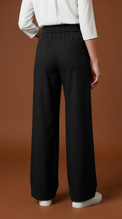 Pantalón Palazzo Negro Clásico / ANE1001-43