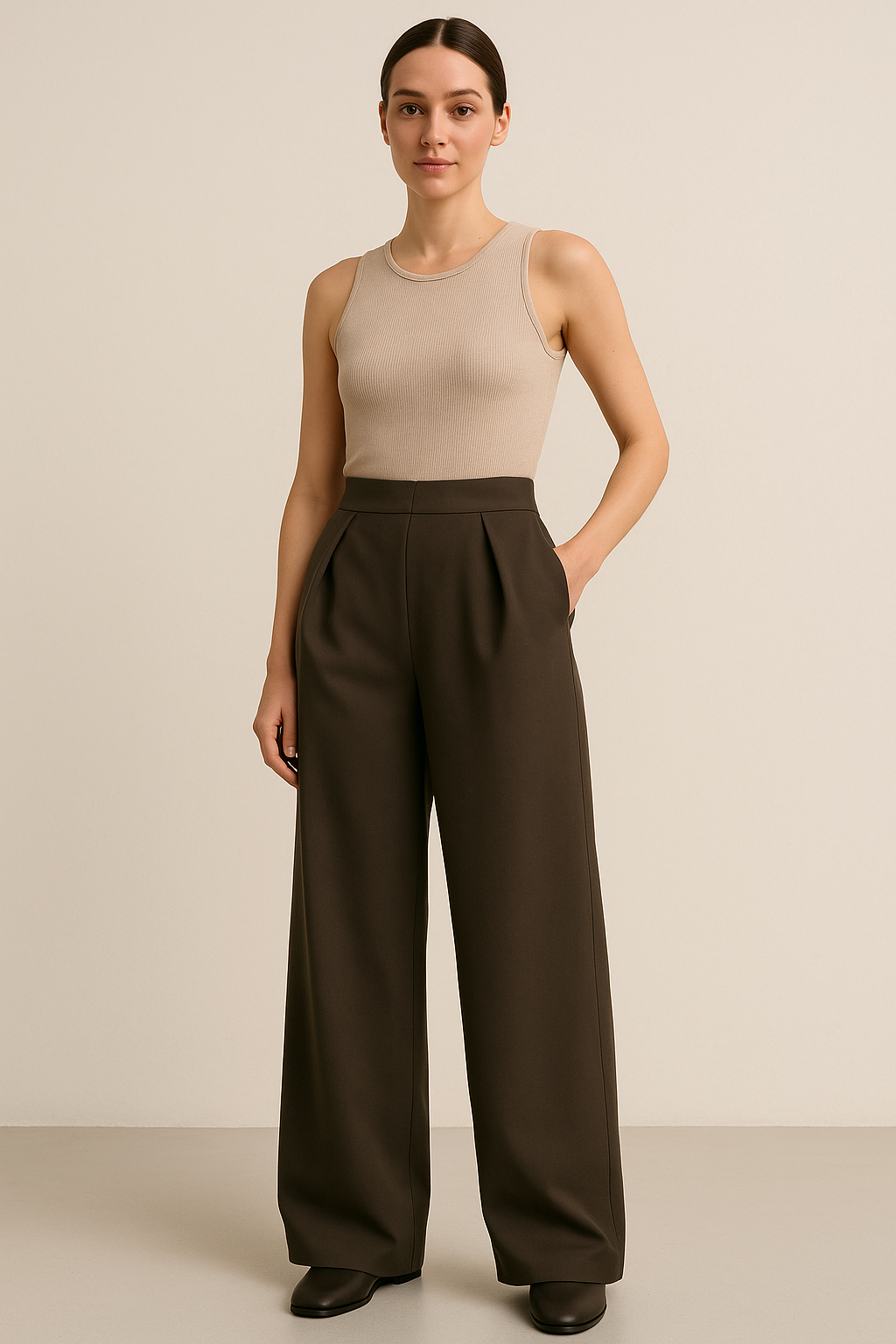 Pantalón tipo sastre con bolsillos / P71 image 0