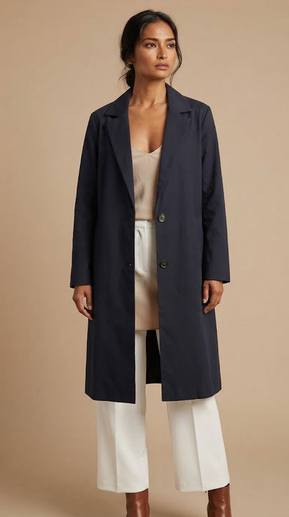 Blazer largo negro – ANBL2608