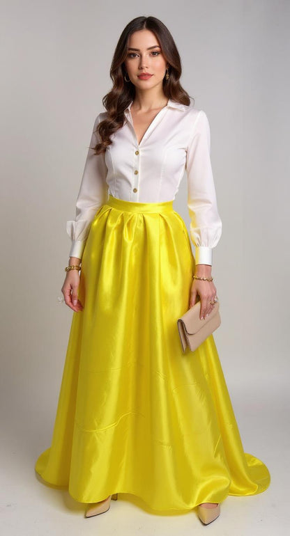 Falda maxi satinada AOMEI / AO64 image 2