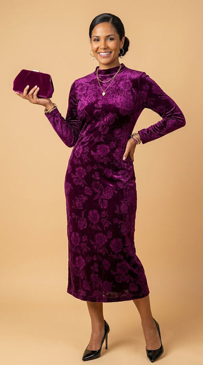 Vestido morado / AO143