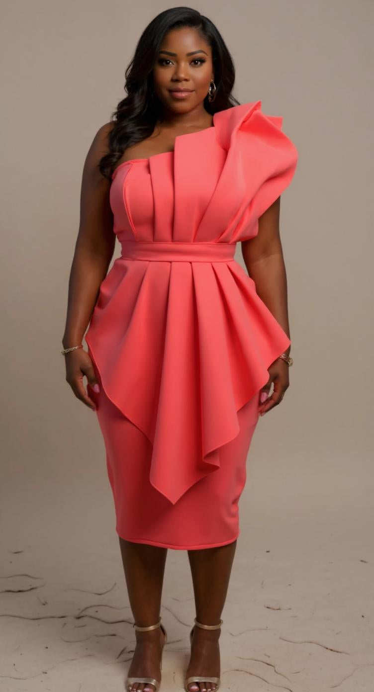 Vestido rosa / AO37 image 1