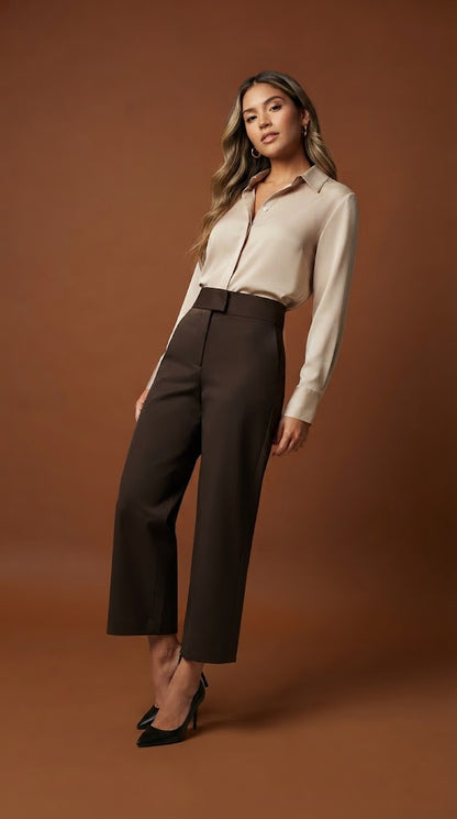Pantalón marrón elegante / ANE1001-24
