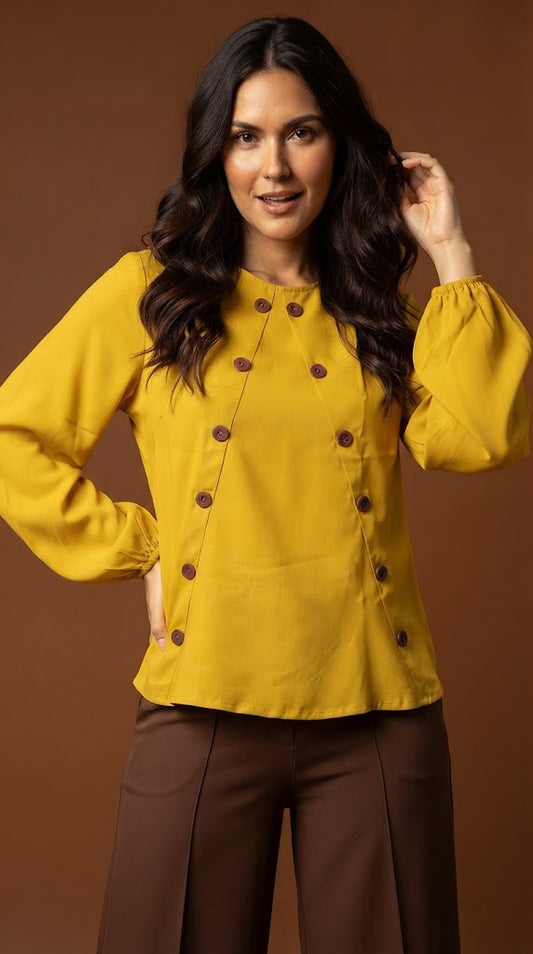 Blusa mostaza /AO111