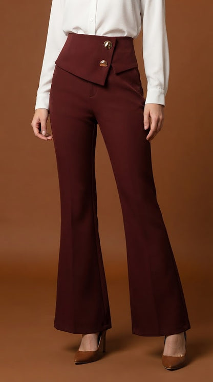 Pantalón rojo vino elegante / ANE1001-40