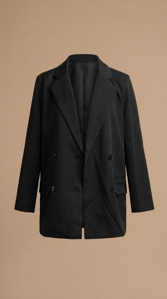 Blazer Negro Oversize / ANBL2683