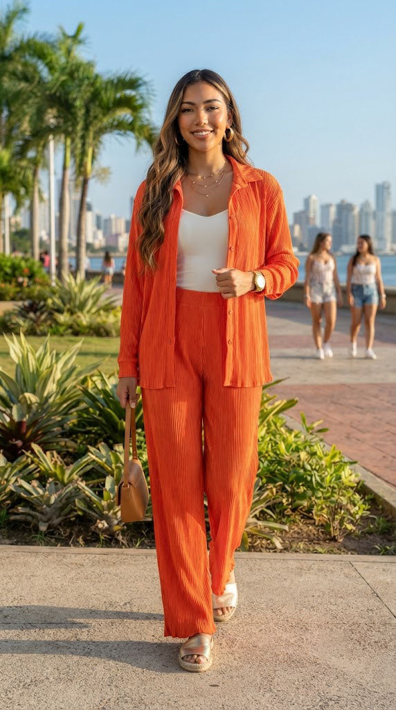 Set Camisero con Pantalón Recto / ANSET23