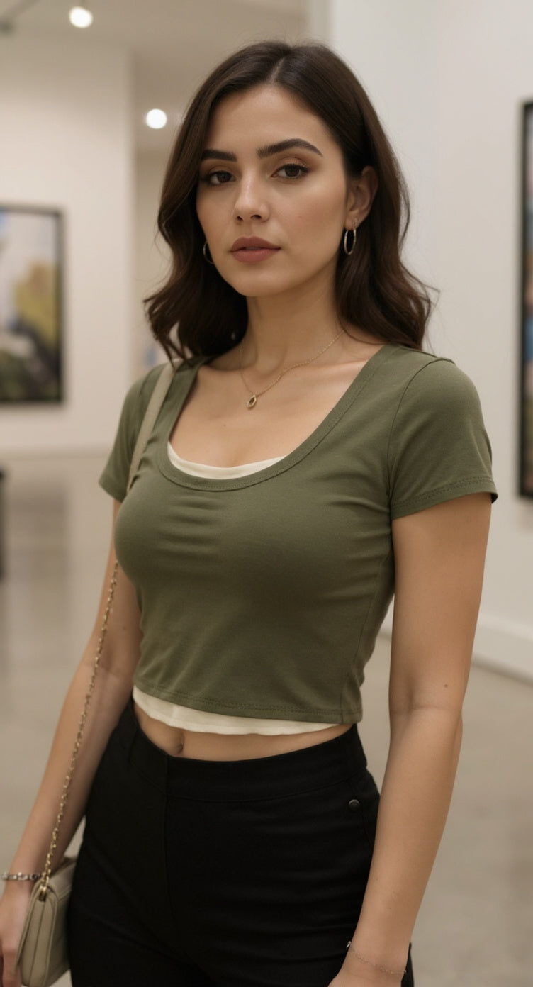 Top verde oliva / P307 image 0