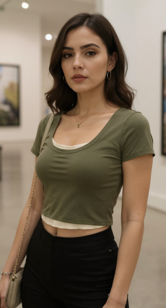 Top verde oliva / P307 image 0