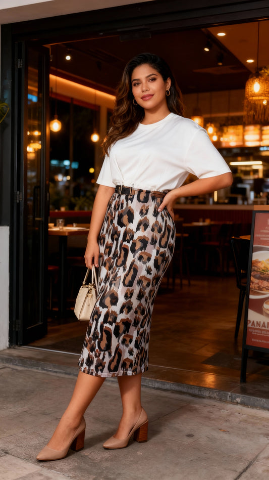 Falda estampado animal / AO101 image 0