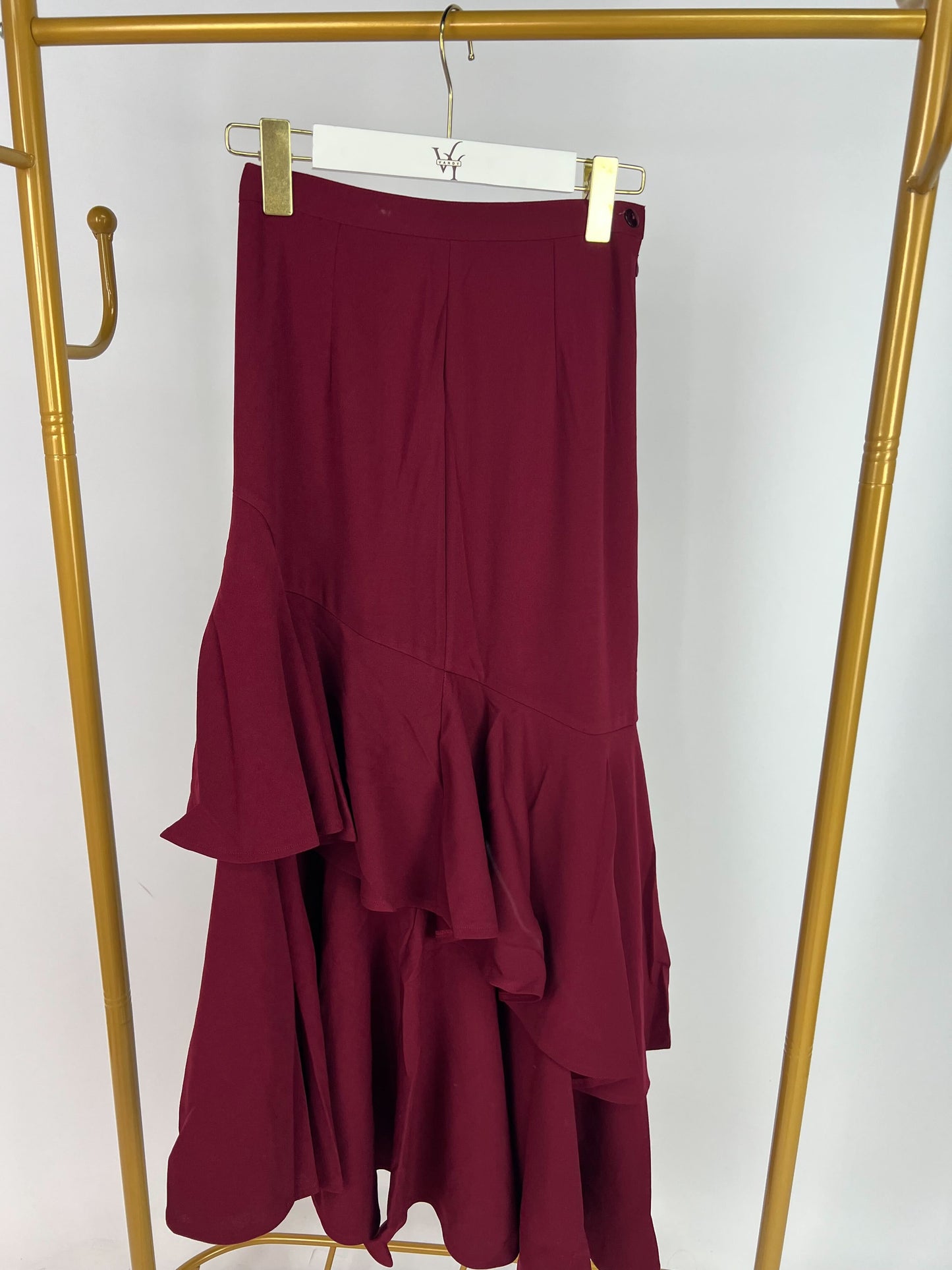 Falda vino con capas y vuelo / AO59 image 2