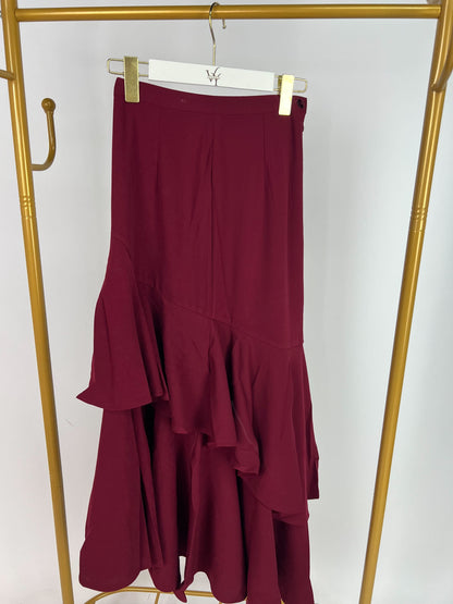 Falda vino con capas y vuelo / AO59 image 2