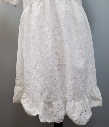 Vestido blanco con escote D&M / V339 image 2