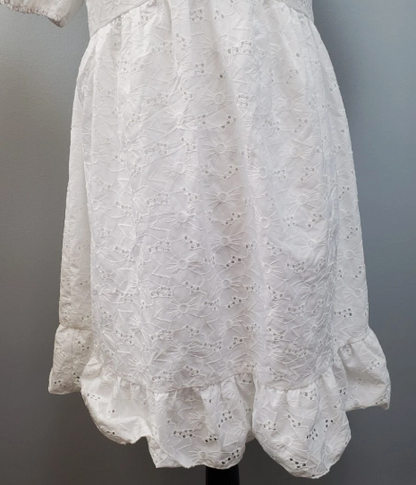 Vestido blanco con escote D&M / V339 image 2