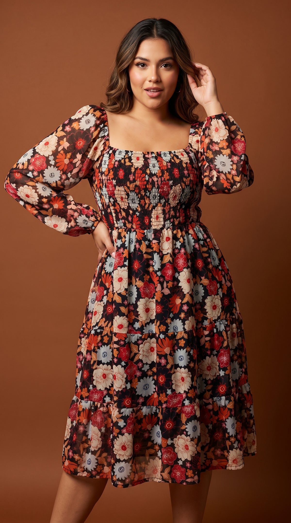 Vestido Floral Suelto Bohemio / MV12