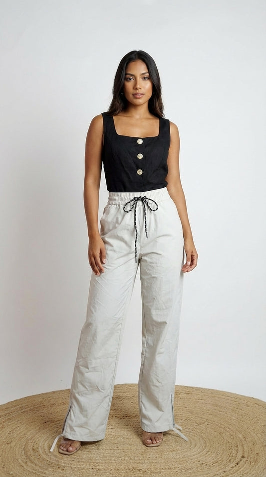 Pantalón blanco wide leg / ANE1001-34