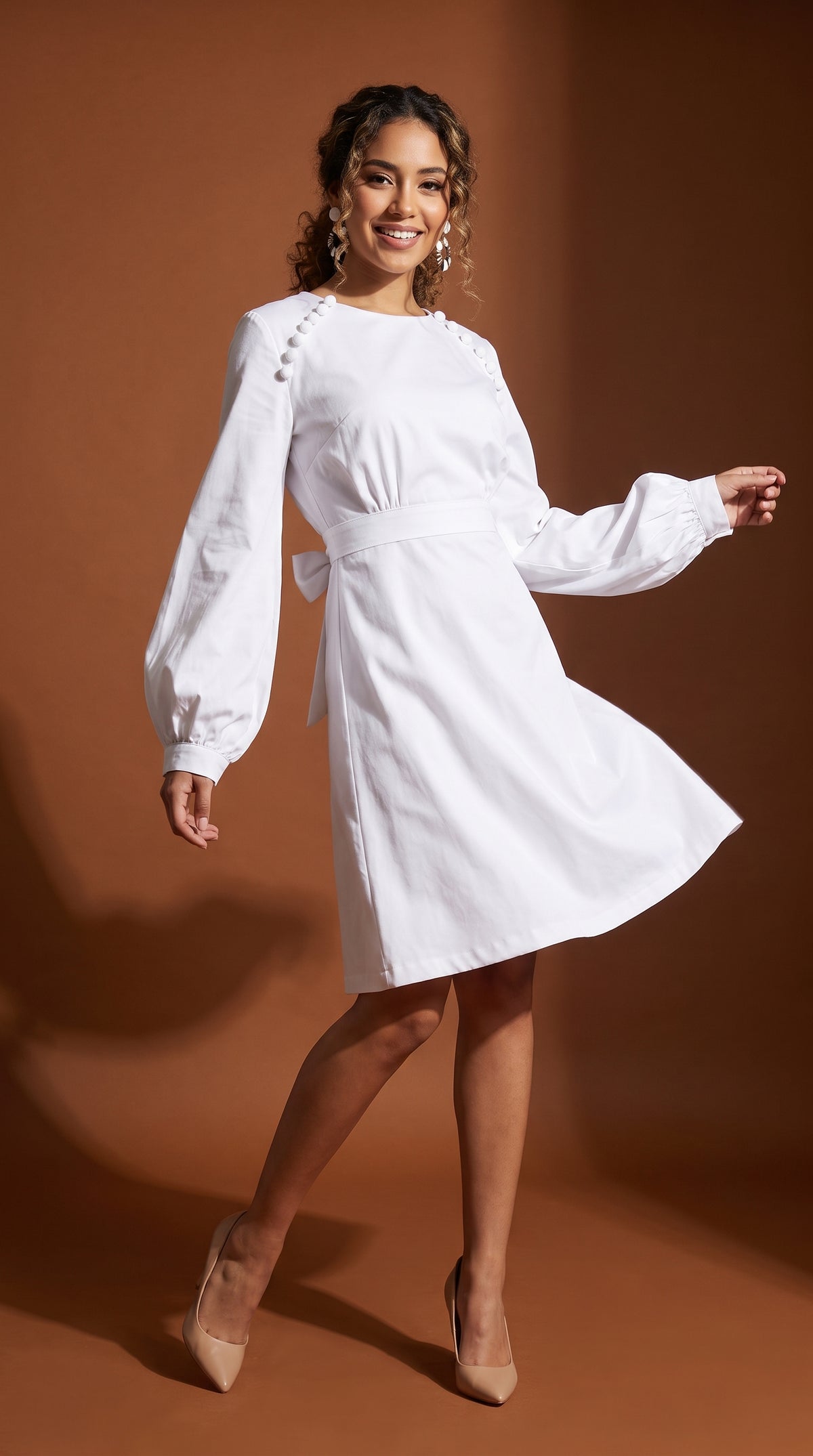 Vestido blanco elegante / AO185