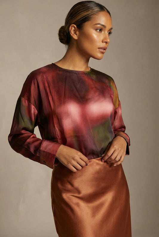 Blusa satinada / ANB26007