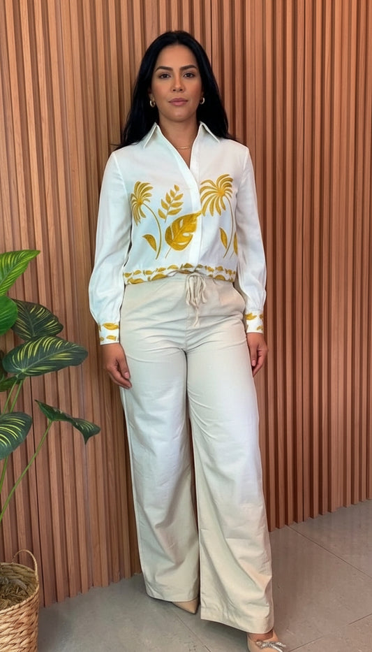 Pantalón beige ANE1001-10